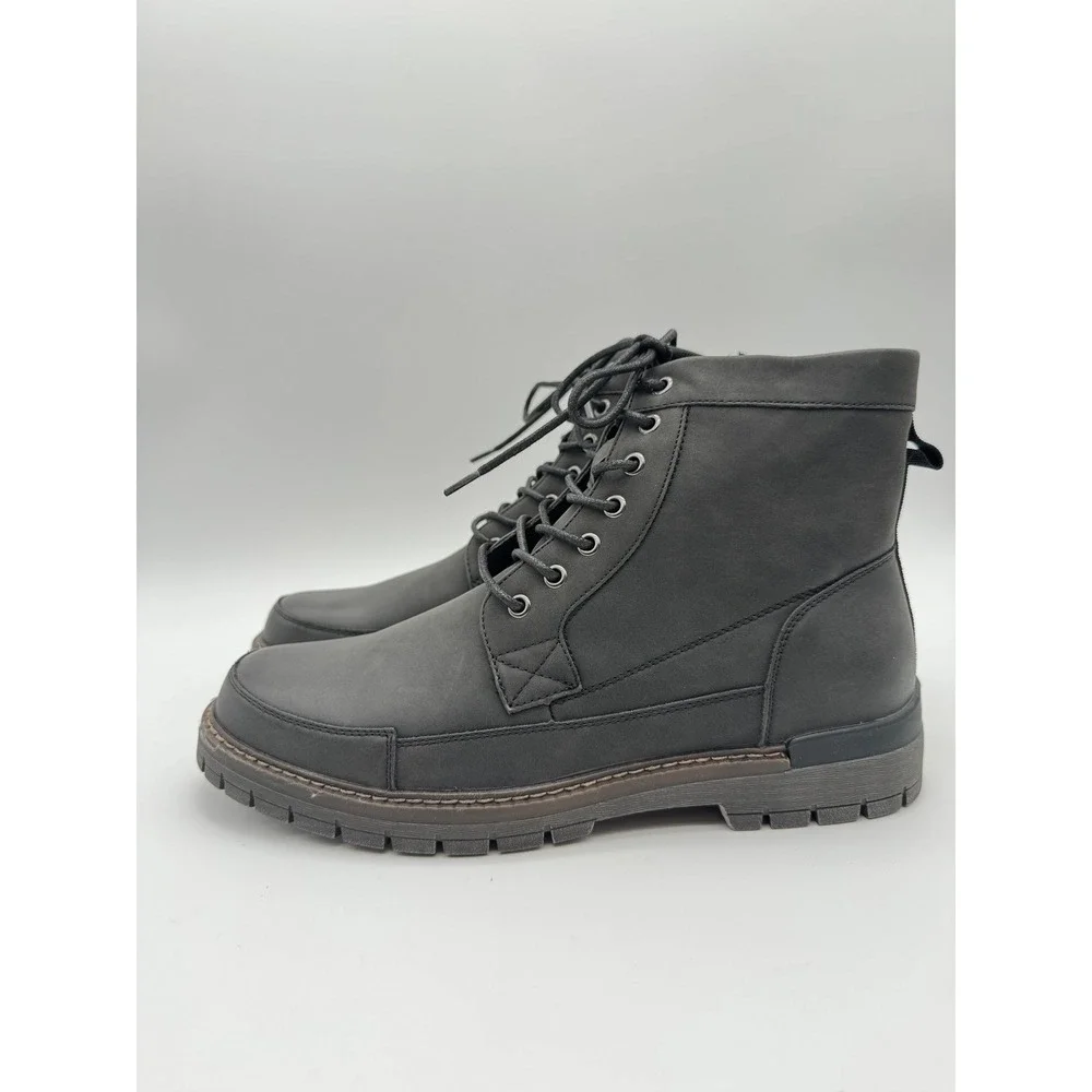 Joules Mens Boots US 11‎ Black Lace Up Casual Ankle Boots